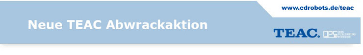 Neue Teac CD + DVD Kopiersysteme Abwrackaktion